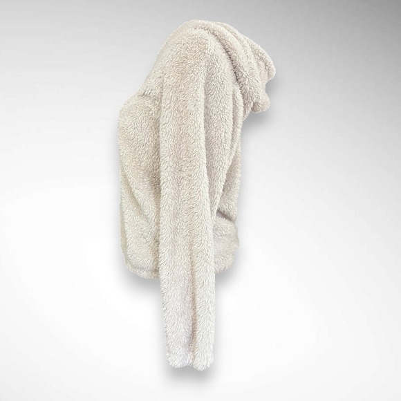 KIRUNDO Women's Apricot Sherpa Pullover‎ Hooded Sweatshirt Small | EUC - Picture 5 of 8